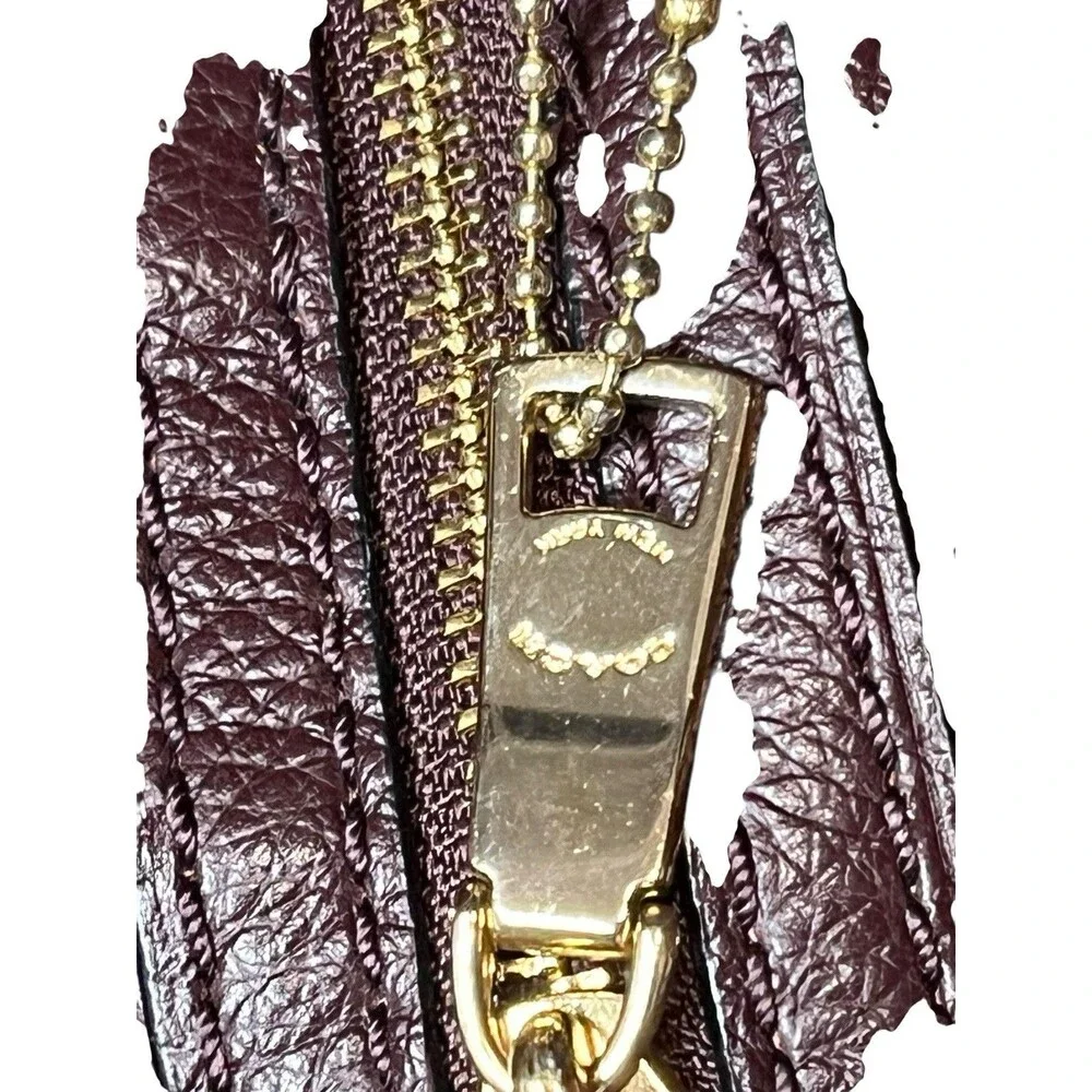 Coach Andi Mini Backpack Burgundy With Pink Glitter Spell Out
